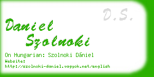 daniel szolnoki business card