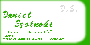 daniel szolnoki business card